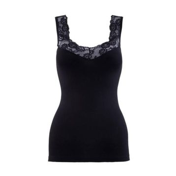 Blackspade Private 1957 Siyah Kadın Dantelli Atlet