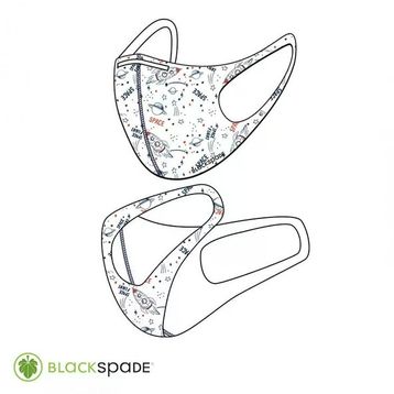 Blackspade S1 Roket Desen Çocuk Koruyucu Maske