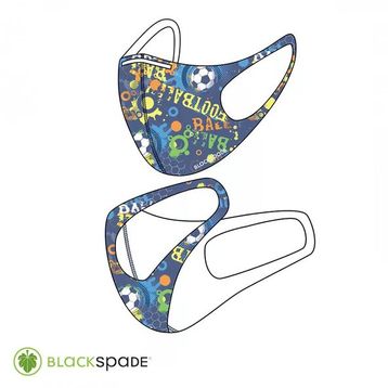 Blackspade S2 Futbol Desen Çocuk Koruyucu Maske