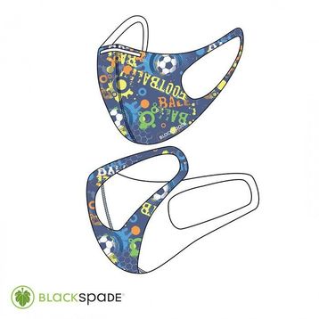 Blackspade S2 Futbol Desen Çocuk Koruyucu Maske