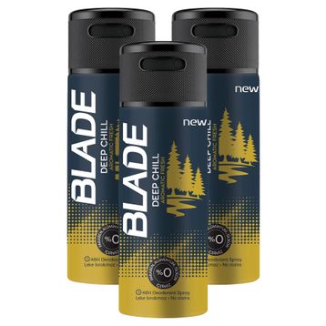 Blade Deep Chill 3x150 ml Sprey Deodorant