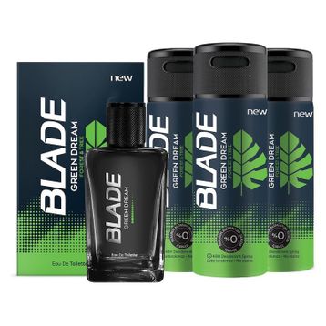 Blade Green Dream 70 ml EDT Parfüm + 3x150 ml Deodorant