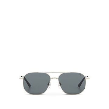 Blancia Milano BC 1318 C2 Dikdörtgen Gri Metal Erkek Güneş Gözlüğü