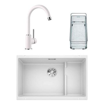 Blanco Subline 700 U Level Eviye Beyaz Mida Beyaz Eviye Seti