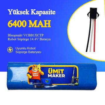 Blaupunkt VCBB1XCTP Robot Süpürge 6400 mAh Batarya