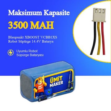 Blaupunkt XBOOST VCBB1XS Robot Süpürge 3500 mAh Batarya