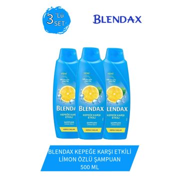 Blendax Kepeğe Karşı Etkili Limon Özlü 3x500 ml Şampuan