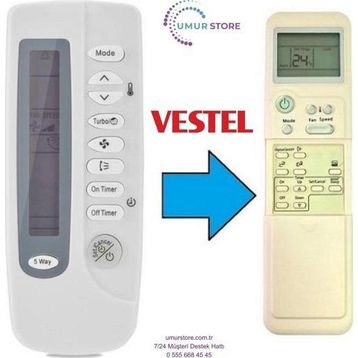 Bless Vestel Uyumlu Klima Kumandası