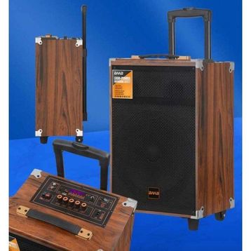 Blic B-Q12 Ahşap Kumandalı Taşınabilir Mikrofonlu Bluetooth Hoparlör