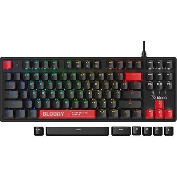 Bloody S310N TKL Red Switch RGB Mekanik Siyah Gaming Klavye