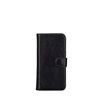 BloominBag Aurel Magna Iphone 16 Pro Onyx Black Deri Rfid Korumalı Magsafe Uyumlu Siyah Cüzdan Telefon Kılıfı