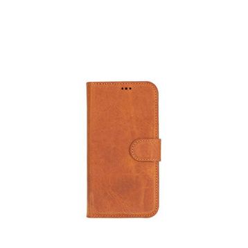 BloominBag iPhone 16 Pro Taba Aurel Magna Mocca Sand Deri Rfid Korumalı Magsafe Uyumlu Cüzdan Telefon Kılıfı