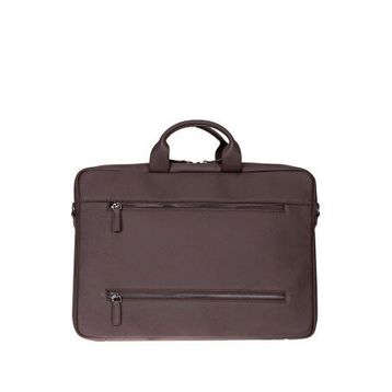 BloominBag Urban Shell Pro 16"" Espresso Brown Hakiki Deri Laptop Macbook Çantası