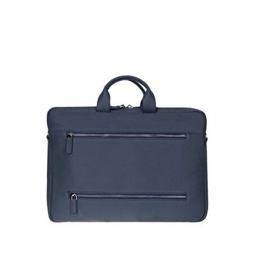 BloominBag Urban Shell Pro 16"" Midnight Navy Hakiki Deri Laptop Macbook Çantası