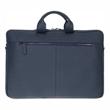BloominBag Urban Shell Pro 16"" Midnight Navy Hakiki Deri Laptop Macbook Çantası