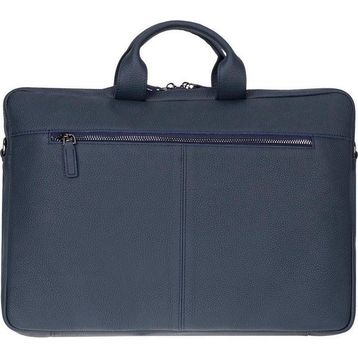 BloominBag Urban Shell Pro 16"" Midnight Navy Hakiki Deri Laptop Macbook Çantası
