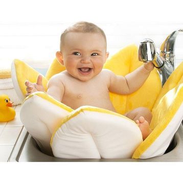 Blooming Bath Sarı Kahverengi Bebek Banyo Matı