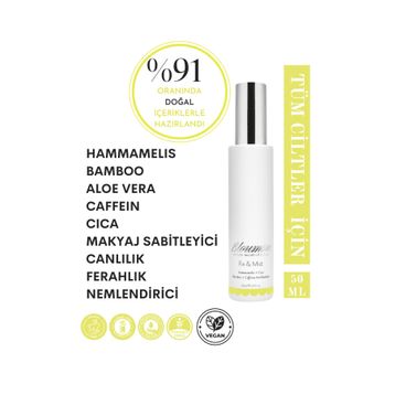 Bloumsie Fix & Mist Hammamelis Cica Aloe Vera Caffeine and Bamboo Cilt Tonu Eşitleyici Mist
