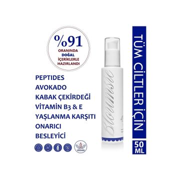 Bloumsie Night Shift Peptides Avokado ve Kabak Çekirdeği Özlü Canlılık Veren Yaşlanma Karşıtı Gece Maskesi