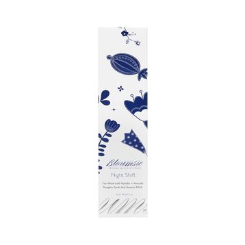 Bloumsie Night Shift Peptides Avokado ve Kabak Çekirdeği Özlü Canlılık Veren Yaşlanma Karşıtı Gece Maskesi