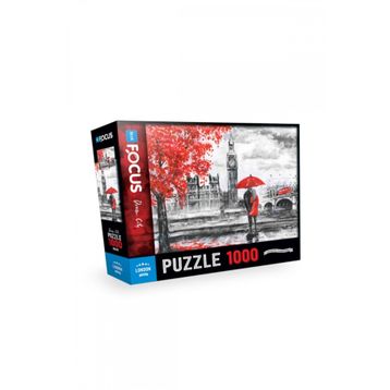 Blue Focus 1000 Parça London Puzzle