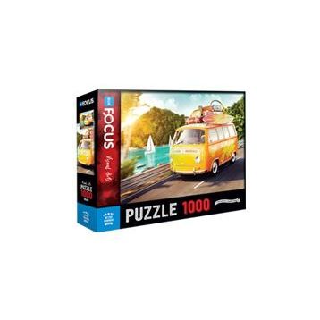 Blue Focus 1000 Parça Retro Minibüs Puzzle