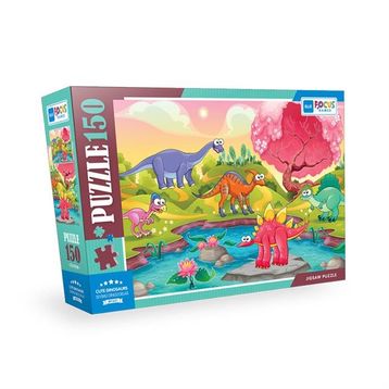 Blue Focus 150 Parça Cute Dinosaurs Sevimli Dinozorlar Puzzle