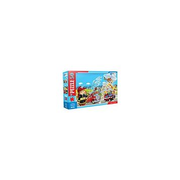 Blue Focus 50 Parça Fireman İtfaiyeci Puzzle