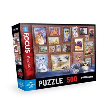 Blue Focus 500 Parça Cute Cats Sevimli Kediler Puzzle