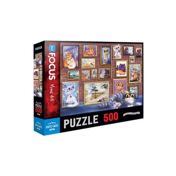 Blue Focus 500 Parça Cute Cats Sevimli Kediler Puzzle