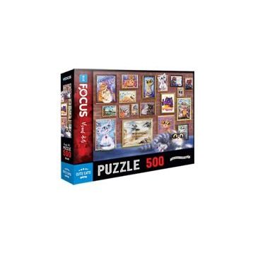 Blue Focus 500 Parça Cute Cats Sevimli Kediler Puzzle