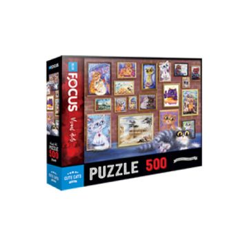 Blue Focus 500 Parça Cute Cats Sevimli Kediler Puzzle