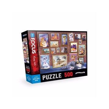 Blue Focus 500 Parça Cute Cats Sevimli Kediler Puzzle