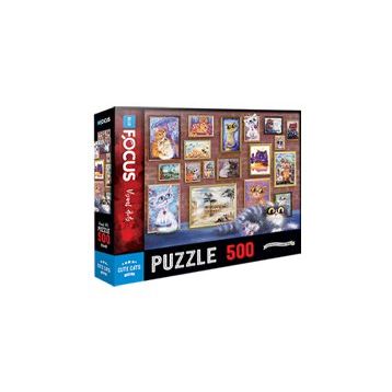 Blue Focus 500 Parça Cute Cats Sevimli Kediler Puzzle