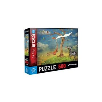 Blue Focus 500 Parça Zebra Love Giraffe Zebranın Aşkı Zürafa Puzzle