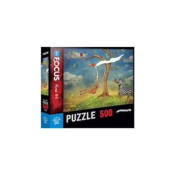 Blue Focus 500 Parça Zebra Love Giraffe Zebranın Aşkı Zürafa Puzzle