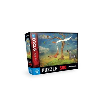 Blue Focus 500 Parça Zebra Love Giraffe Zebranın Aşkı Zürafa Puzzle
