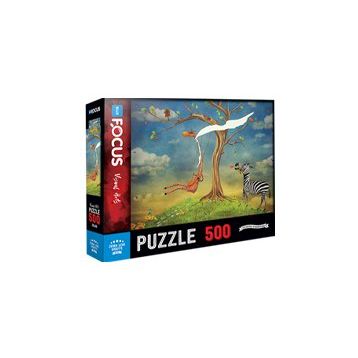 Blue Focus 500 Parça Zebra Love Giraffe Zebranın Aşkı Zürafa Puzzle