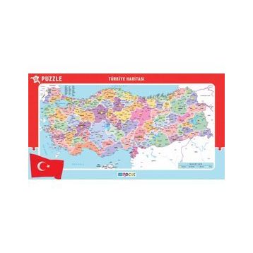 Blue Focus 56x30 cm Büyük Boy Türkiye Haritası Puzzle
