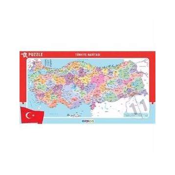 Blue Focus 56x30 cm Büyük Boy Türkiye Haritası Puzzle