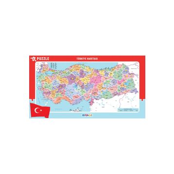 Blue Focus 56x30 cm Büyük Boy Türkiye Haritası Puzzle