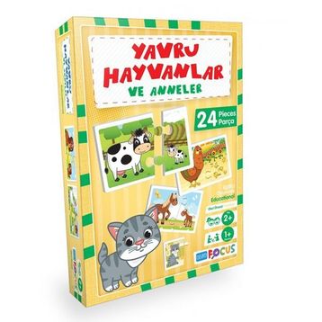 Blue Focus BF152 Yavru Hayvanlar ve Anneler Puzzle