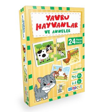 Blue Focus BF152 Yavru Hayvanlar ve Anneler Puzzle