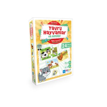 Blue Focus BF152 Yavru Hayvanlar ve Anneler Puzzle