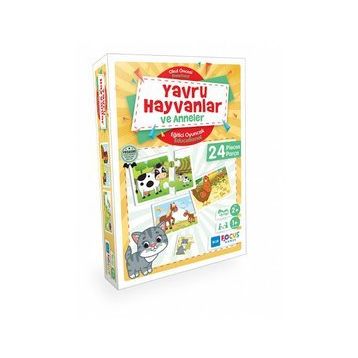 Blue Focus BF152 Yavru Hayvanlar ve Anneler Puzzle