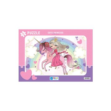 Blue Focus BF247 Sevimli Prenses 30 Parça Frame Puzzle