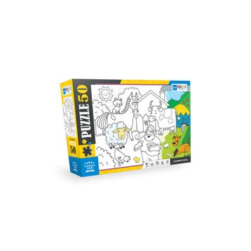 Blue Focus BF382 Neşeli Çiftlik 50 Parça Boyanabilir Puzzle