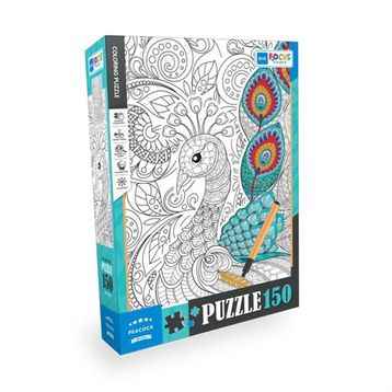 Blue Focus BF385 Tavuskuşu 150 Parça Boyanabilir Puzzle