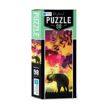 Blue Focus Elephant 98 Parça Puzzle