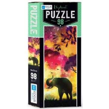 Blue Focus Elephant 98 Parça Puzzle